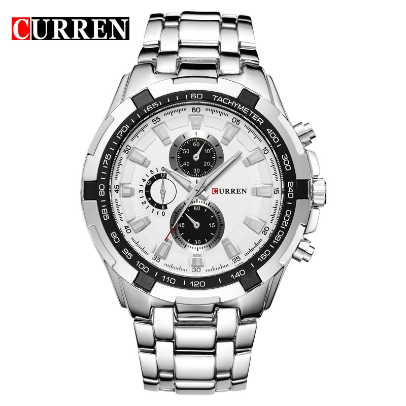 WECHO CURREN 8023 Swiss Men&apos;s Fashion Musiness Quartz Watch