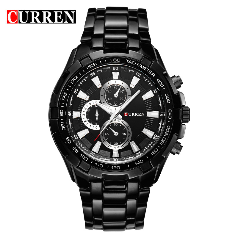 WECHO CURREN 8023 Swiss Men&apos;s Fashion Musiness Quartz Watch