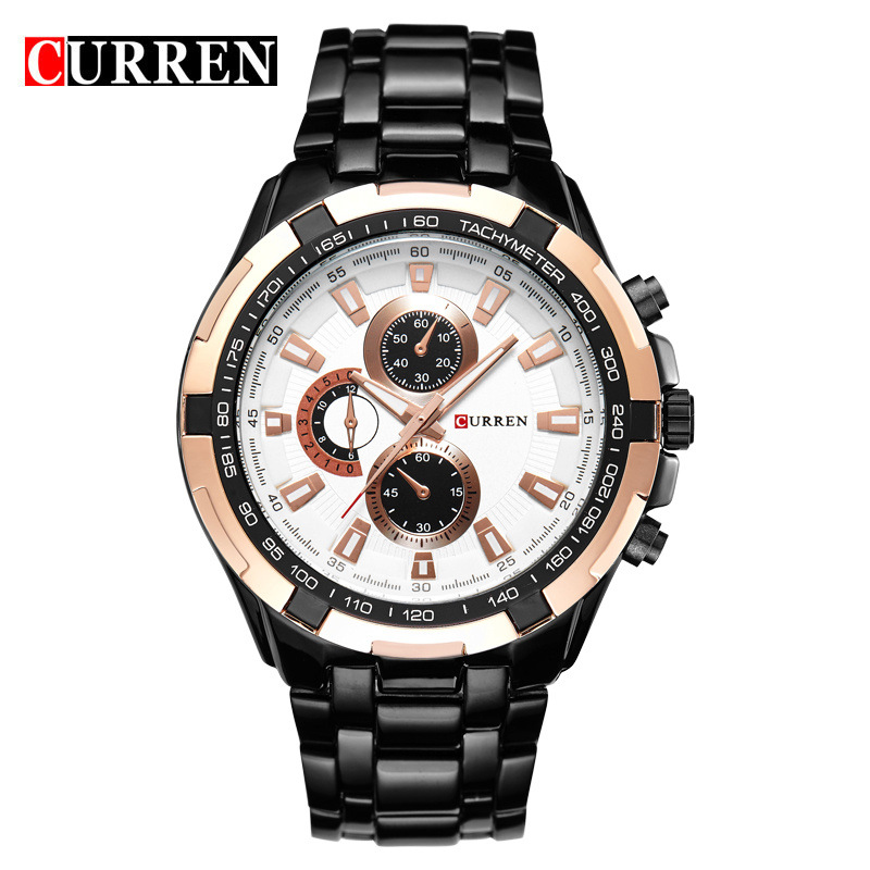 WECHO CURREN 8023 Swiss Men&apos;s Fashion Musiness Quartz Watch