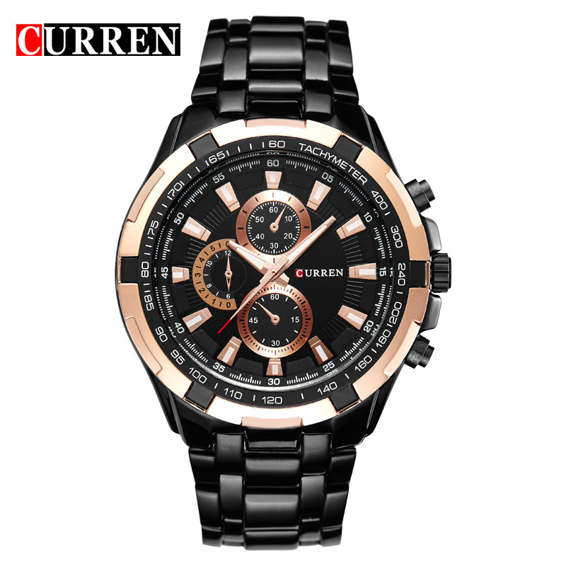 WECHO CURREN 8023 Swiss Men&apos;s Fashion Musiness Quartz Watch