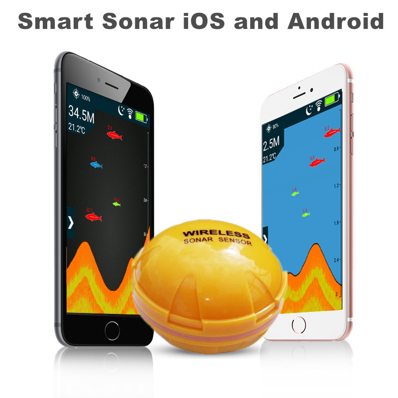 WECHO Fish Finder Underwater Wireless Detector Mobile Phone Bluetooth Intelligent Visual HD Sonar