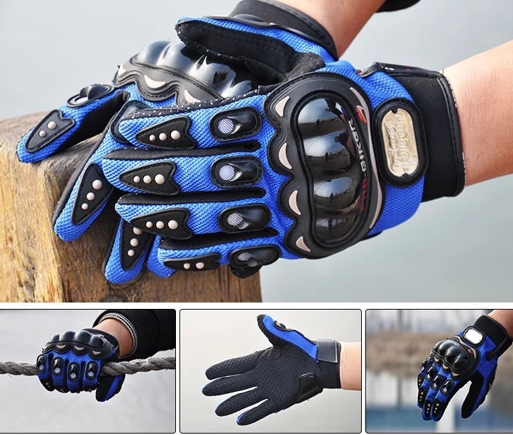 Motorcycle Motocross Riding Gloves Armored Non-Slip Shock Resistant Racing Full-Finger Glove
