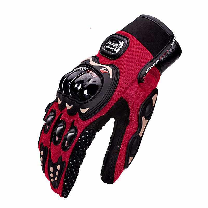 Motorcycle Motocross Riding Gloves Armored Non-Slip Shock Resistant Racing Full-Finger Glove