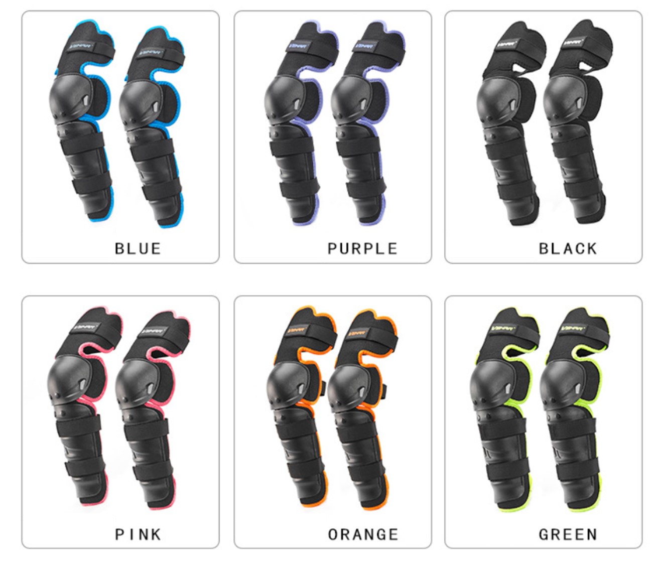 Motorcycle Motocross Racing Armored Non-Slip Shock Resistant Riding Knee Protector Knee Guard