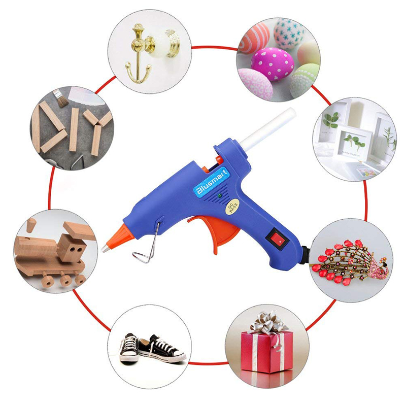 Upgraded Hot Glue Gun+15 Pcs Lengthened Melt Glue Sticks Safe and nontoxic Christmas Tool