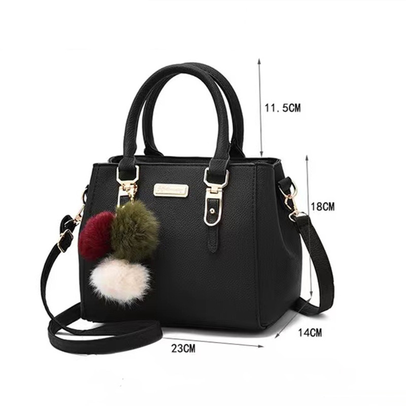 （Gift: A Fur Ball Pendant As Shown In The Picture） New Arrival Fashion Women's Bags Wild Handbag Female Crossbody Bag Small Square Bag