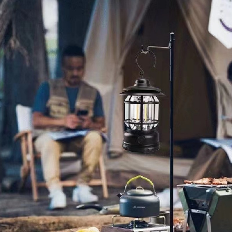 New Arrival Camping Light Outdoor Waterproof Hanging Lantern LED Tent Lamp Rechargeable Night Light