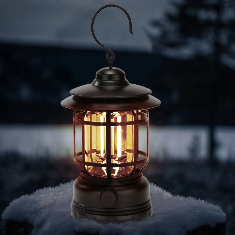 New Arrival Camping Light Outdoor Waterproof Hanging Lantern LED Tent Lamp Rechargeable Night Light