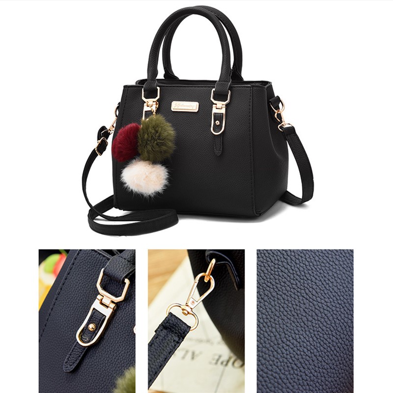 （Gift: A Fur Ball Pendant As Shown In The Picture） New Arrival Fashion Women's Bags Wild Handbag Female Crossbody Bag Small Square Bag