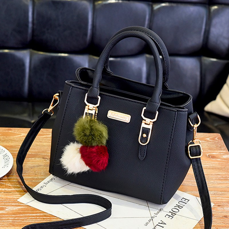 （Gift: A Fur Ball Pendant As Shown In The Picture） New Arrival Fashion Women's Bags Wild Handbag Female Crossbody Bag Small Square Bag