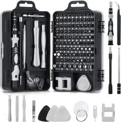 115 in 1 bit kit for mobile phone maintenance, multi-function precision screwdriver kit Black one size Black one size