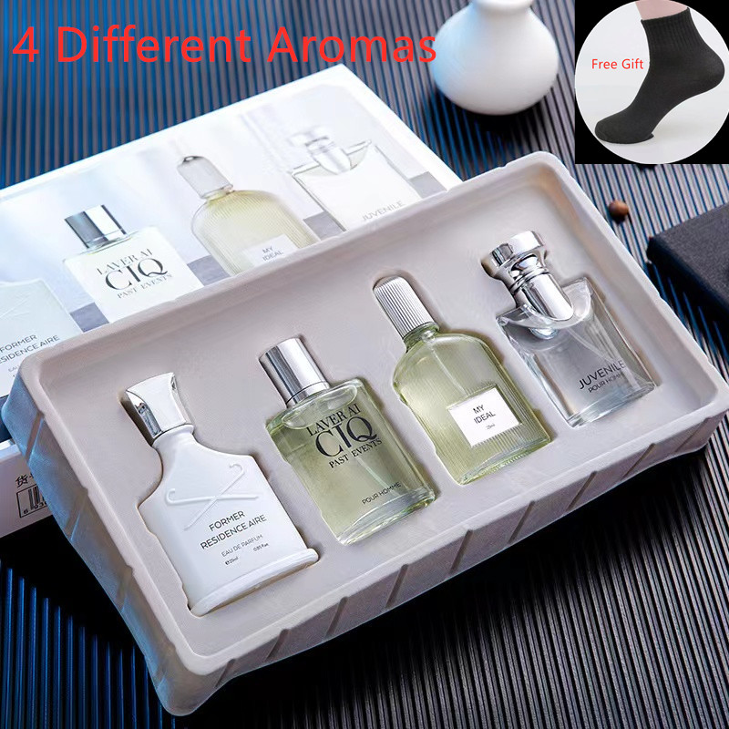 Men's perfume suit has 4 different fragrances Classic Long Lasting  Fragrances Deodorants Gift