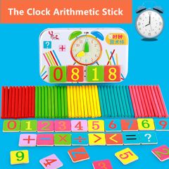 Children's Arithmetic Stick Counting Learning Stick Number Stick Arithmetic Stick Primary School Teaching Aids Toys Kindergarten Addition and Subtraction As picture