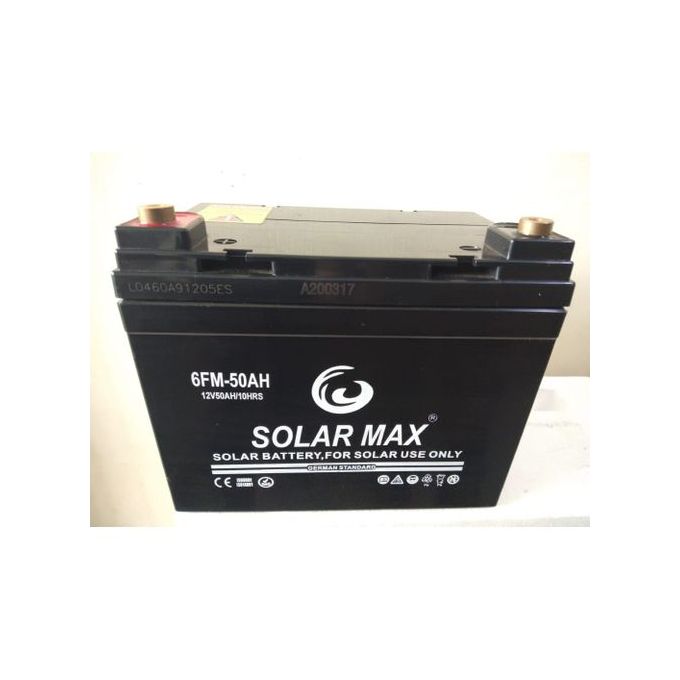 Sunlight 50AH Solar Battery- Black