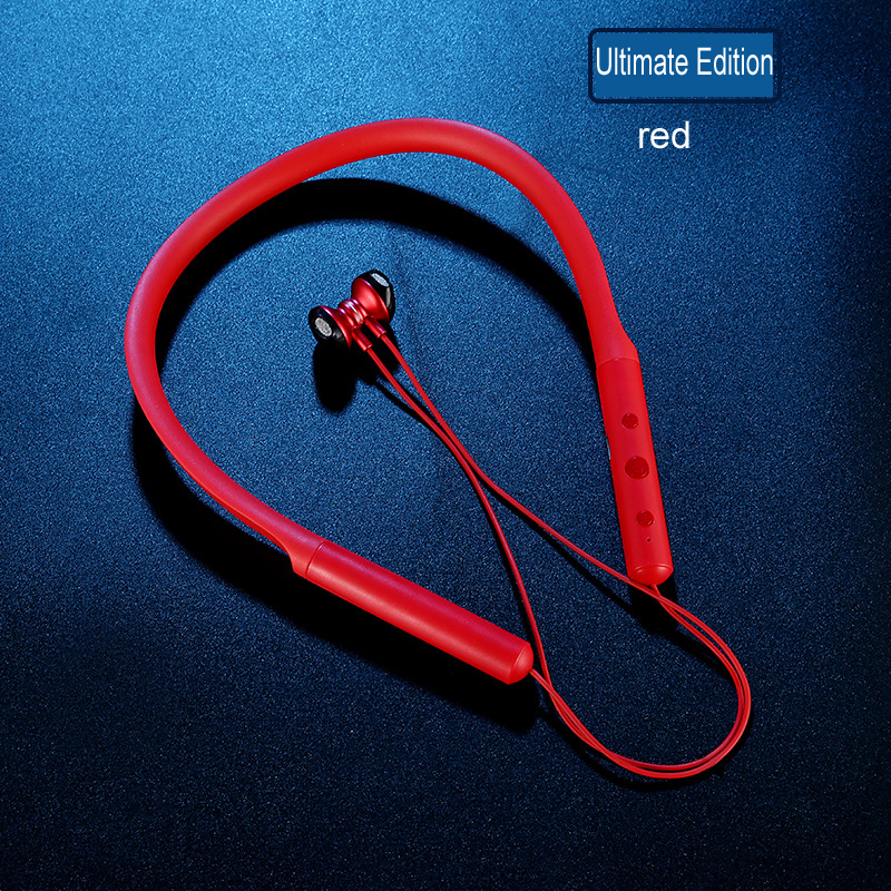 Smart Bluetooth 5.0 Earset Wireless Earphone Hanging Neck Earbuds running waterproof sweatproof