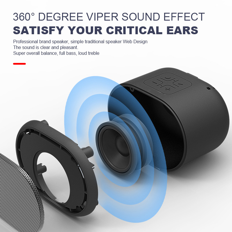 Wireless Bluetooth Speaker Fashion / Mini Portable Fast link Multimedia Large capacity Waterproof