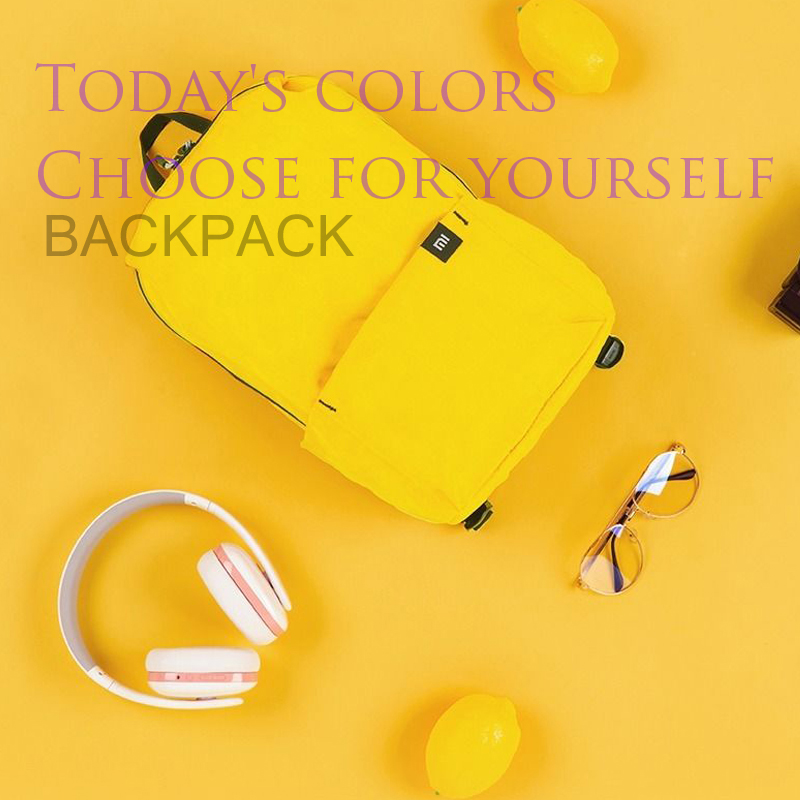 【Andybbyyf】Colorful Backpack 10L, Casual Backpack, Mijia Student Bag backpack XiaoMi