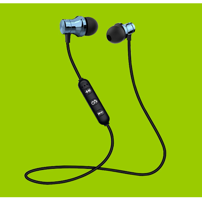 Fashion bluetooth neck-mounted wireless earplugs, creative magnetic binaural in-ear sports earsets