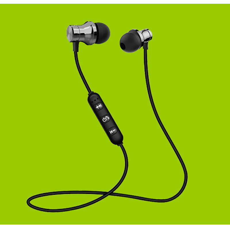 Fashion bluetooth neck-mounted wireless earplugs, creative magnetic binaural in-ear sports earsets