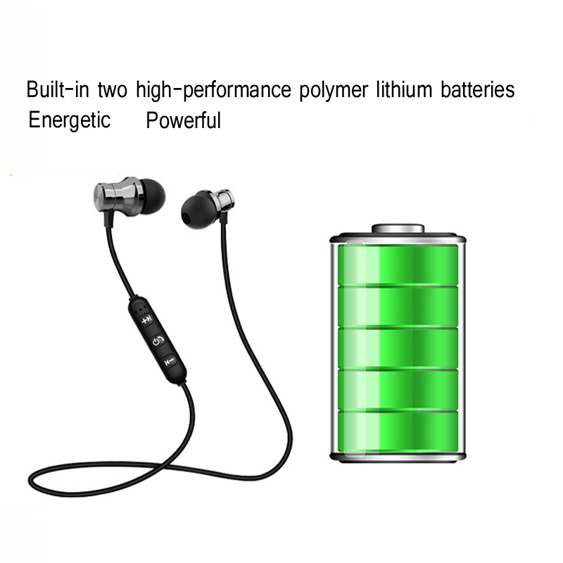 Fashion bluetooth neck-mounted wireless earplugs, creative magnetic binaural in-ear sports earsets