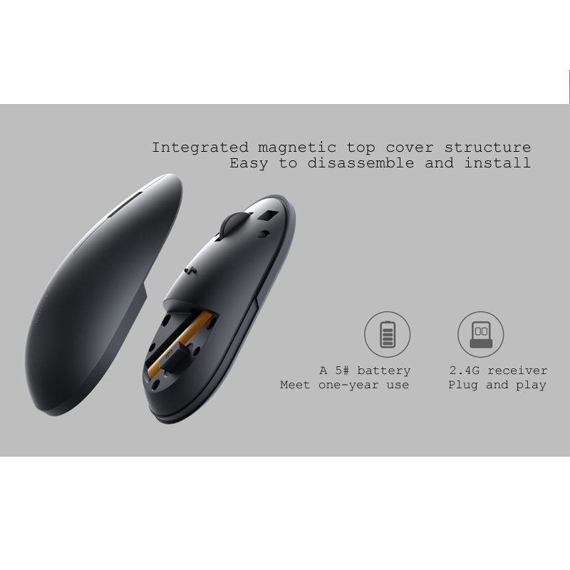 XiaoMi Wireless Mouse 2 Mute and Silent Notebook Desktop Computer Gaming Mouse Mini Bluetooth