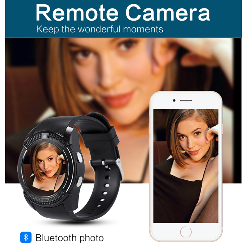 Smart WatchSupport SIM Card Camera Touch Screen Music Play Pedometer Sleep Monitor sports Tracher