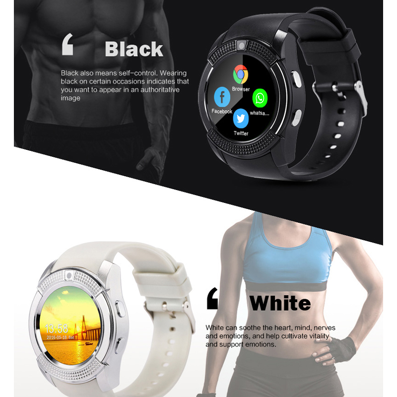 Smart WatchSupport SIM Card Camera Touch Screen Music Play Pedometer Sleep Monitor sports Tracher