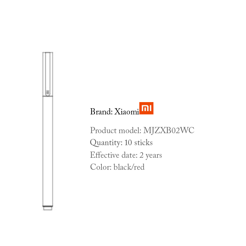 Xiaomi giant can write gel pen, 10 packs of  pen signature office supplies student water pen