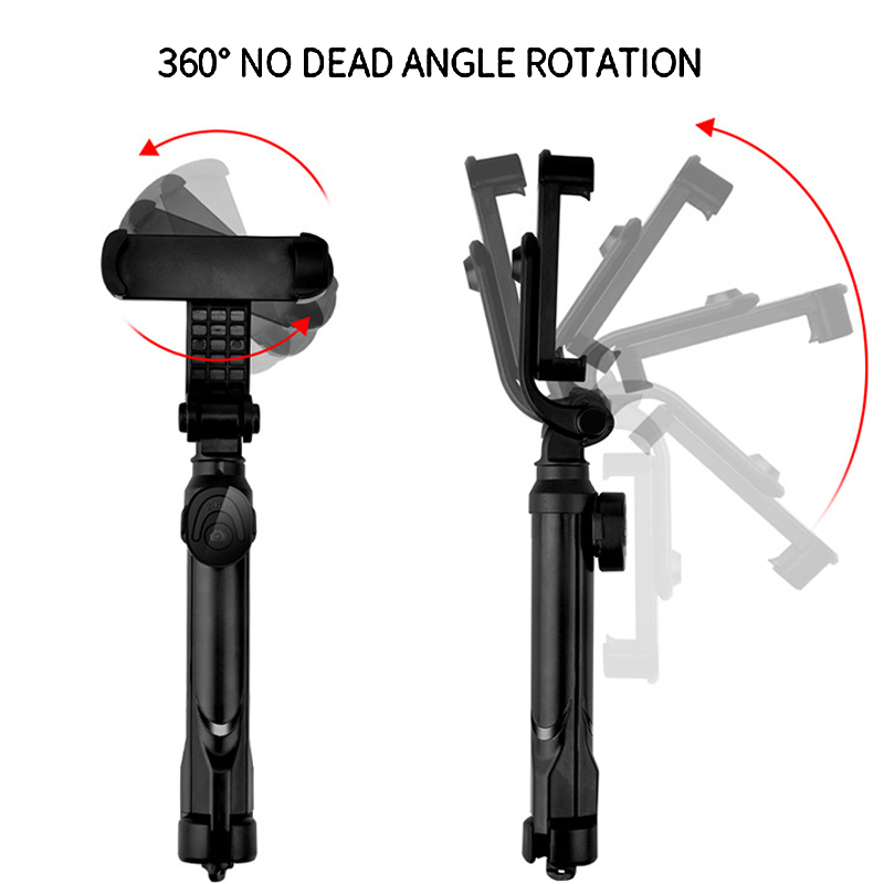 XT10 Tripod Selfie Stick Horizontal Vertical Phone Wireless Bluetooth Mini Portable Selfie Stick