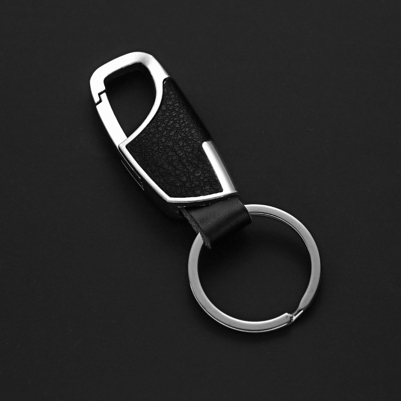 WHOLEsale Keychain, leather men's car keychain, metal pendant accessories, custom small gifts