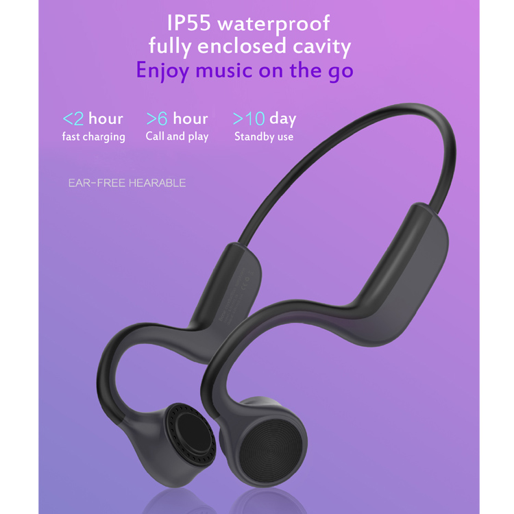 Bluetooth 5.0 Headsets New Ear Hook Bone Conduction Stereo Sports Headsets comfortable to wear