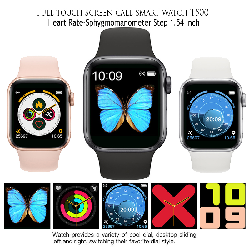 T500 New Full Touch Screen Smart Watch, Bluetooth Two-way Talking Bracelet, Sports Watch Phone