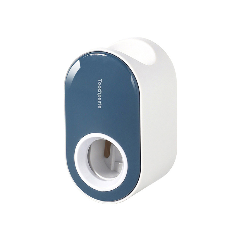 Automatic toothpaste squeezer suction wall-mounted dental rack without punching