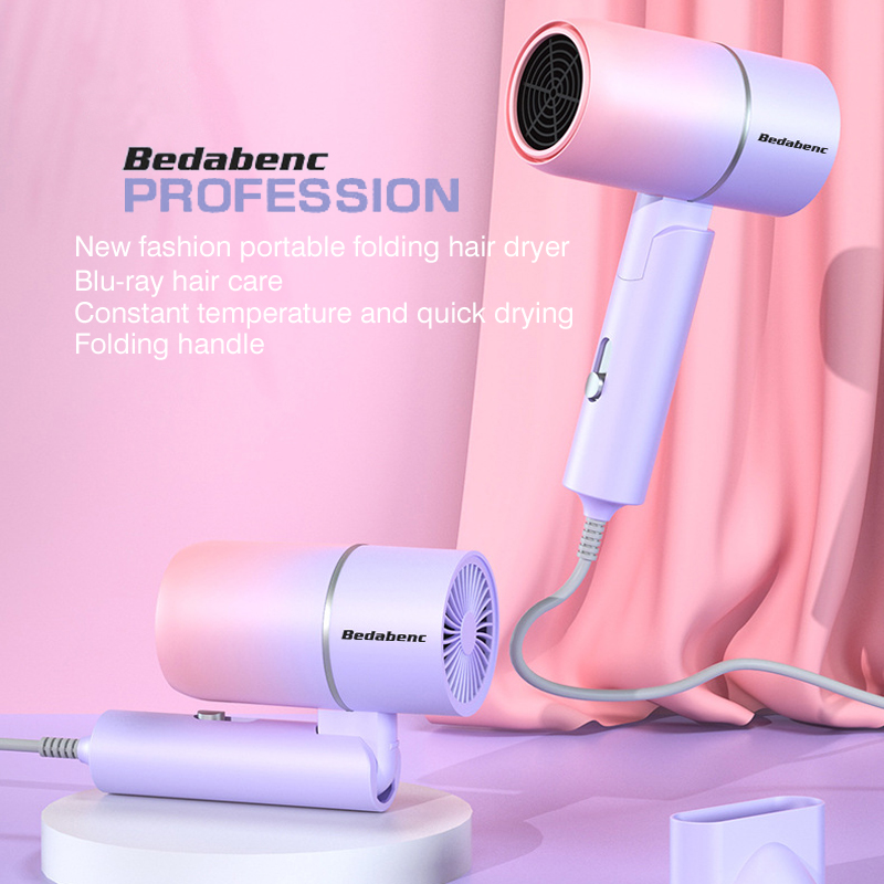 New fashion net red folding hair dryer, hair dryer negative ion hair dryer household appliances