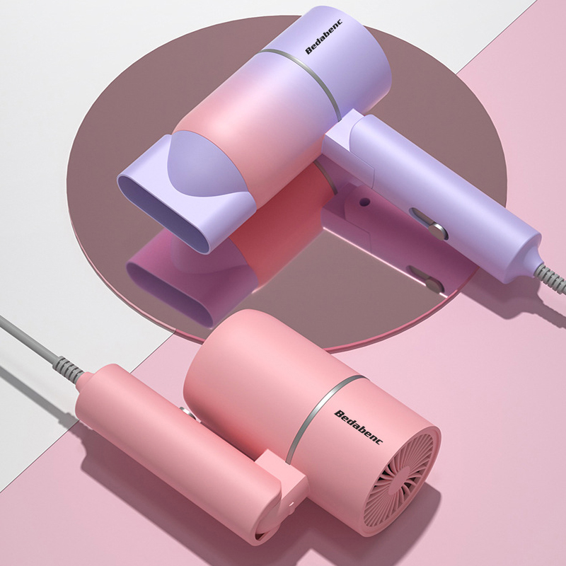 New fashion net red folding hair dryer, hair dryer negative ion hair dryer household appliances