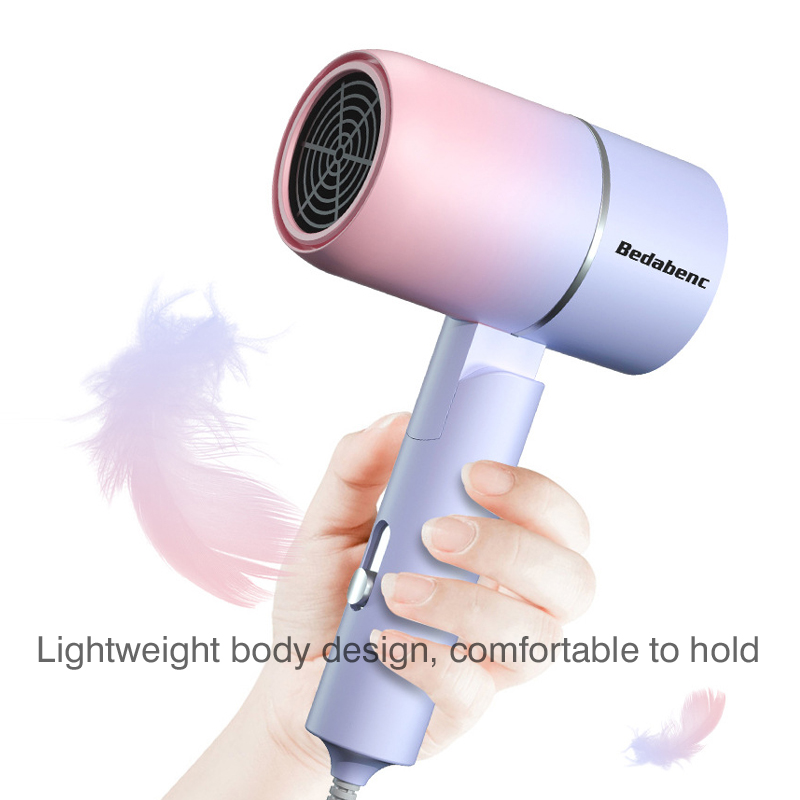 New fashion net red folding hair dryer, hair dryer negative ion hair dryer household appliances