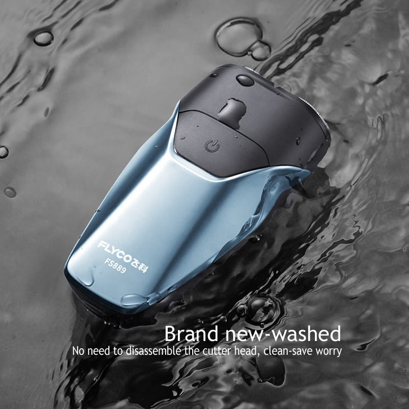 【Andybbyyf】Men&apos;s Electric Shaver Genuine FLYCO Shaver Type-C Smart Rechargeable Beard Machine