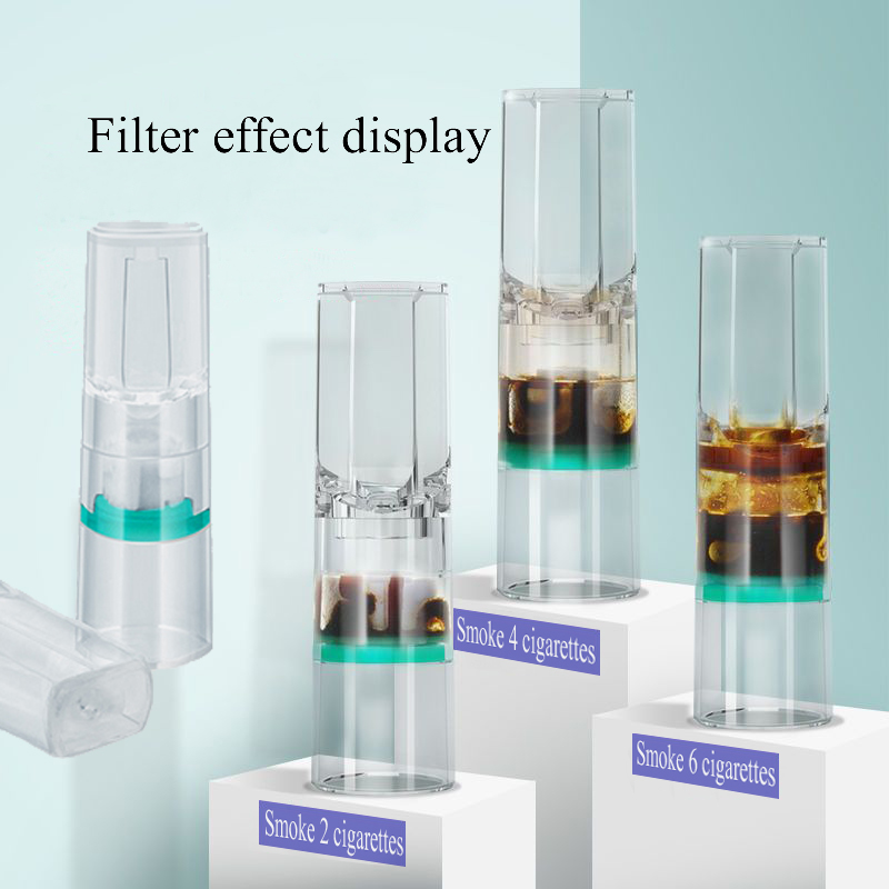 100Pcs Transparent cigarette holder filter, disposable filter cigarette,men's thick cigarette filter