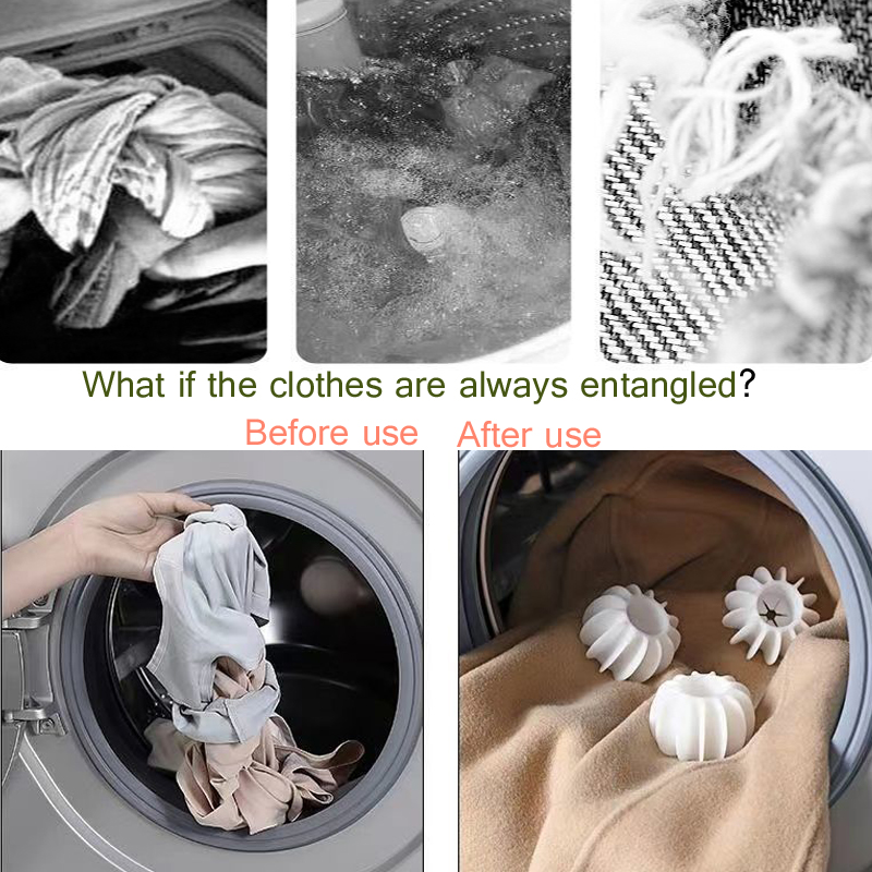 【Andybbyyf】Laundry ball decontamination anti-winding drum washing machine special to prevent clothes from knotting artifact cleaning magic wash guard ball