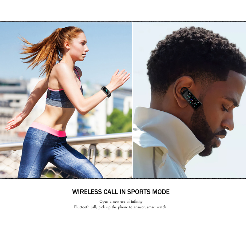 【Andybbyyf】Color screen can answer the phone Bluetooth ear smart bracelet sports multifunctional call two-in-one separated watch