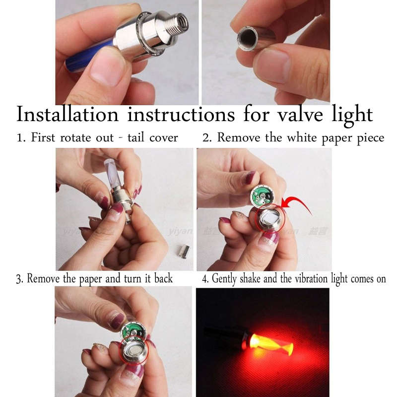 商品名称 【Andybbyyf】Bicycle valve light night riding light hot wheel colorful nozzle light mountain bike equipment accessories tire flash 128/255  【Andybbyyf】Bicycle valve light night riding light hot whe