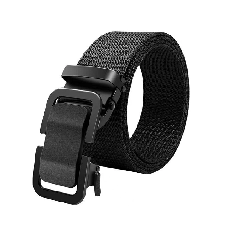 【Andybbyyf】Automatic buckle Belt Men's canvas Belt Business Casual Jeans with Tactical Outdoor Casual Military training belt