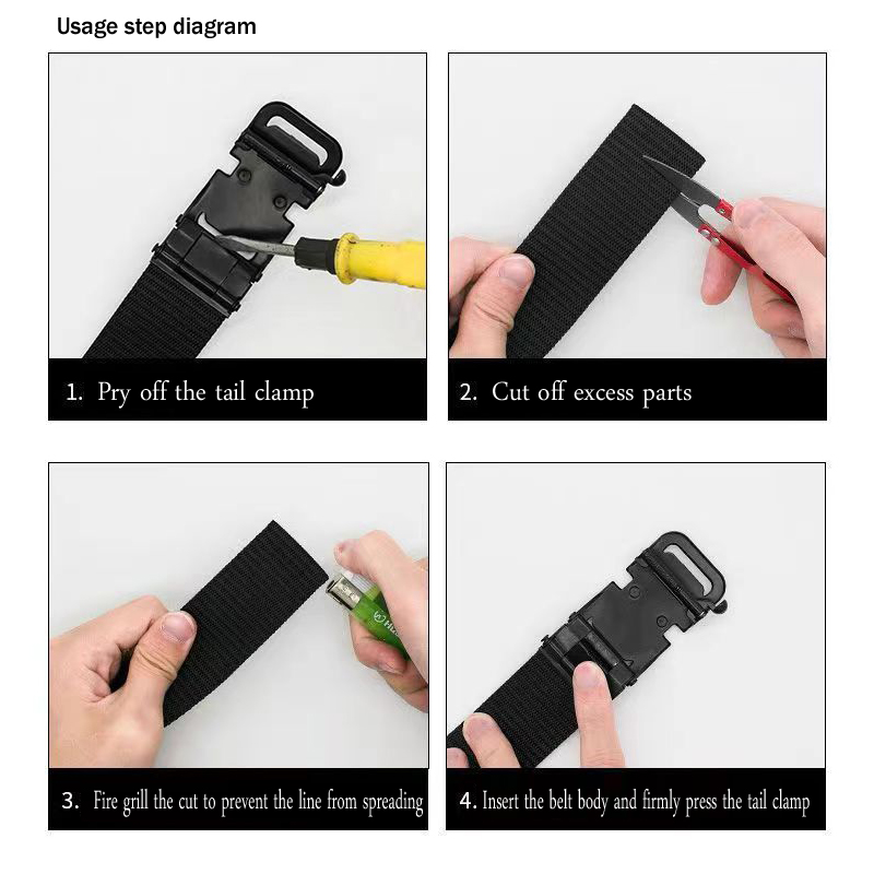 【Andybbyyf】Automatic buckle Belt Men's canvas Belt Business Casual Jeans with Tactical Outdoor Casual Military training belt