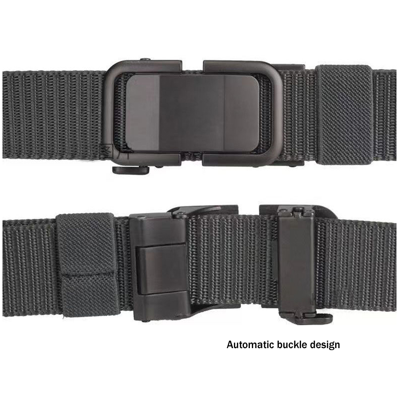 【Andybbyyf】Automatic buckle Belt Men's canvas Belt Business Casual Jeans with Tactical Outdoor Casual Military training belt