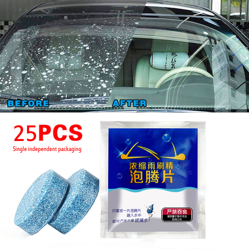【Andybbyyf】Glass cleaning agent Automotive glass water concentrated wiper essence Solid wiper essence effervescent tablet oil cleaning agent