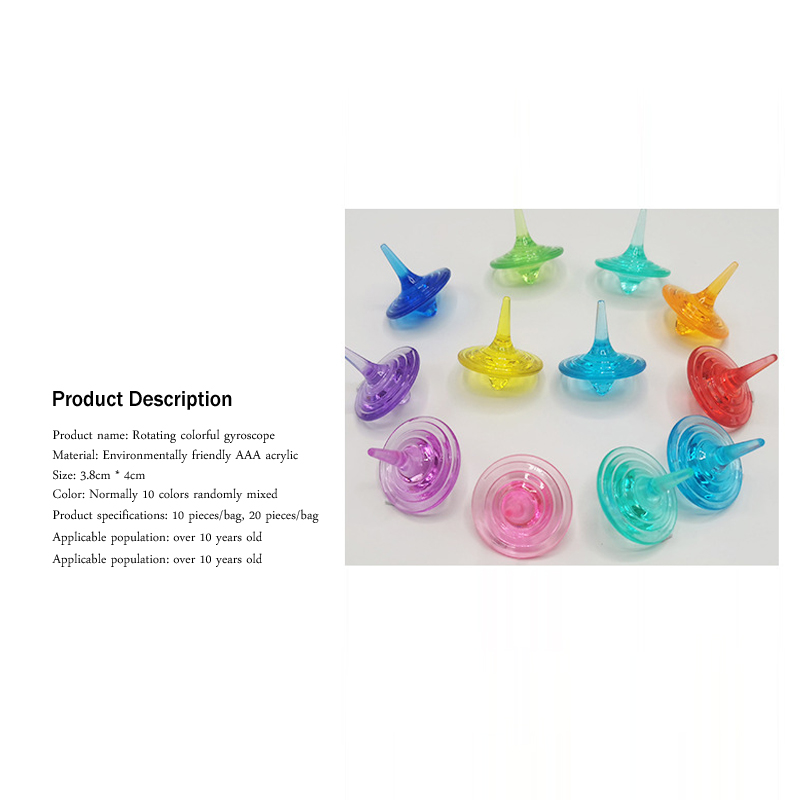 【Andybbyyf】Spinning colorful gyro children's educational toy