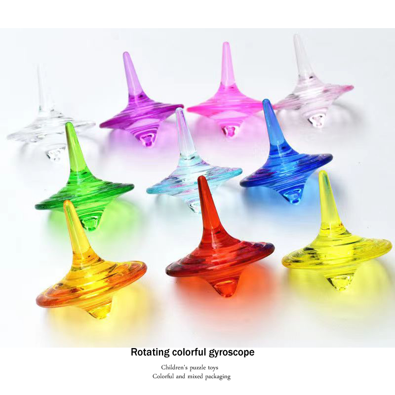 【Andybbyyf】Spinning colorful gyro children's educational toy