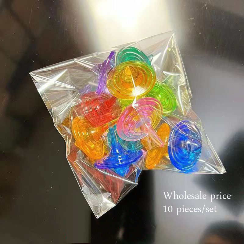 【Andybbyyf】Spinning colorful gyro children's educational toy