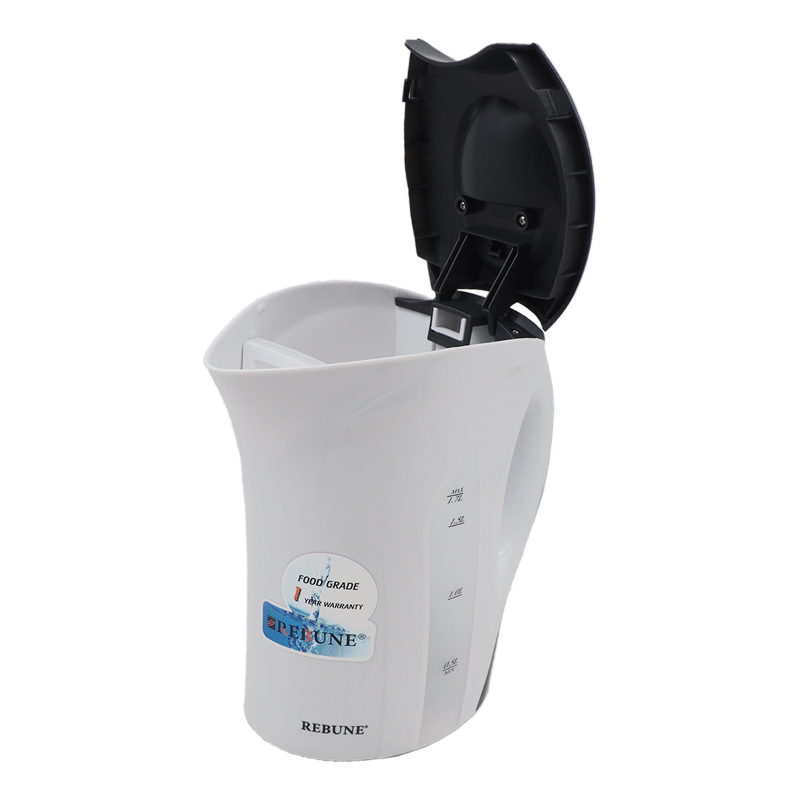 【Promotion】 Rebune  RE-1-106 1.7L High quality Cordless Stainless Steel Electric Kettle - 1.7L Power Off & Boil-Dry Protection White