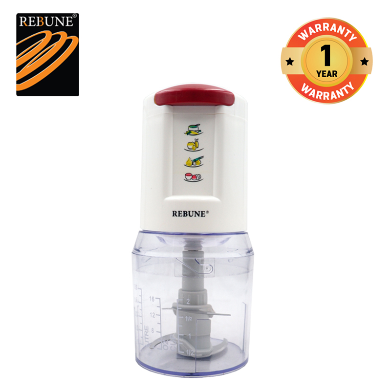 (Special Offer)  Rebune RE-2-083 High Quality 500ml  ( Food Processor ,Blender, Chopping, Grinder & juicer) RE-2-083 White